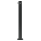 Ornamental bollard | Series 4074B | � 76 mm | stationary, to be fixed by plugswith base plate 100 x 150 mm | without lock | with 1 eyelet